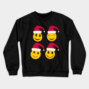 Santa Christmas Smileys Crewneck Sweatshirt